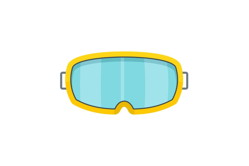 under-water-glass-mask-icon-flat-style
