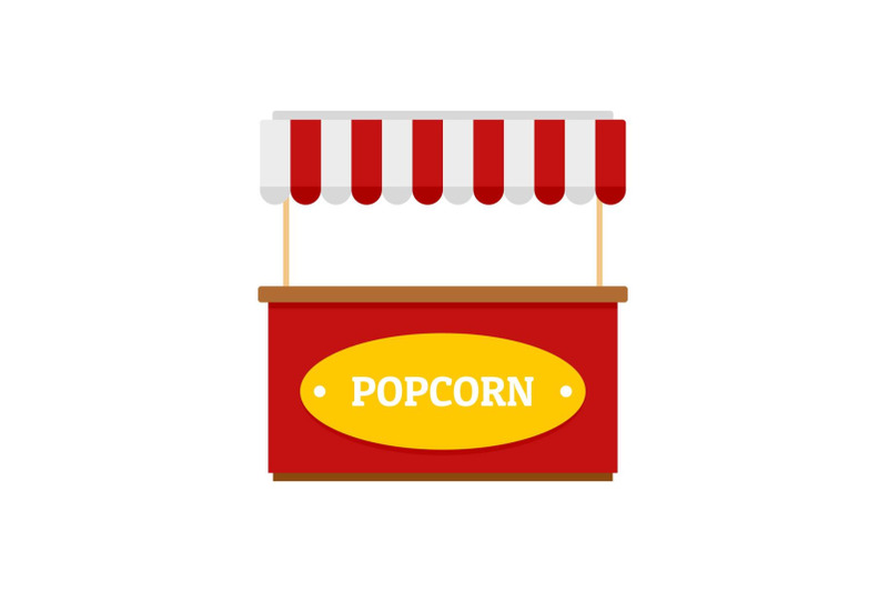 popcorn-street-shop-icon-flat-style