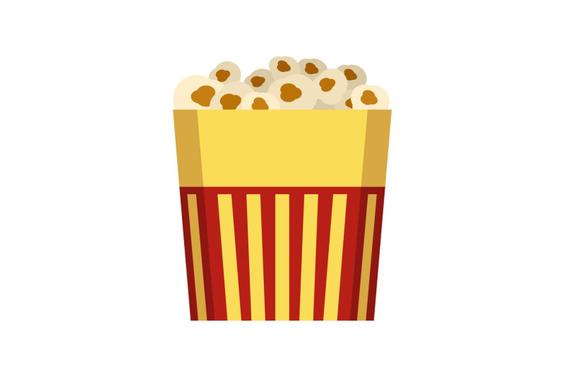 paper-popcorn-box-icon-flat-style