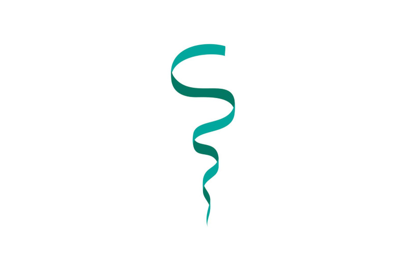 green-serpentine-icon-flat-style