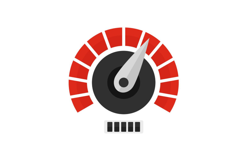 red-white-speedometer-icon-flat-style
