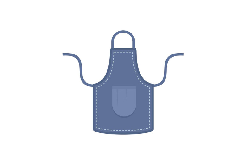 jeans-apron-icon-flat-style