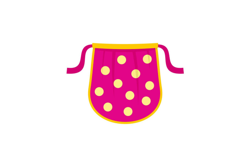 kid-apron-icon-flat-style