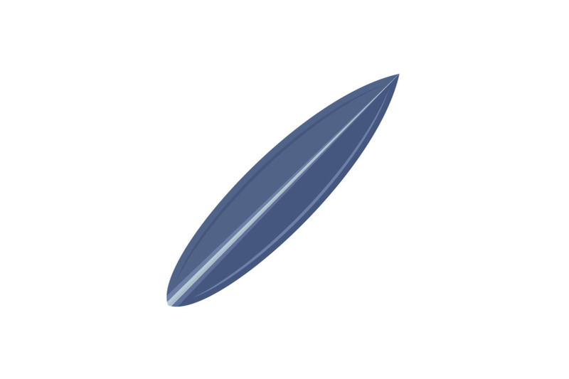 blue-surfboard-icon-flat-style