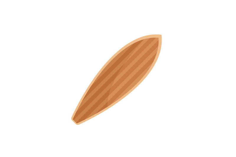 wood-surfboard-icon-flat-style