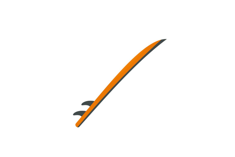 side-view-of-surfboard-icon-flat-style
