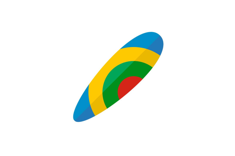 abstract-surfboard-icon-flat-style
