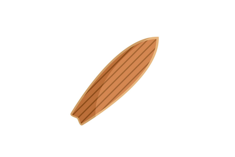 retro-wood-surfboard-icon-flat-style