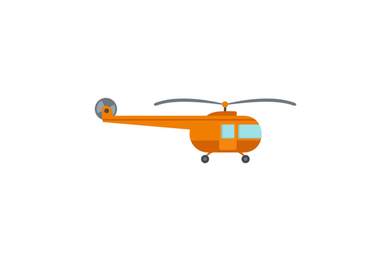 transport-helicopter-icon-flat-style