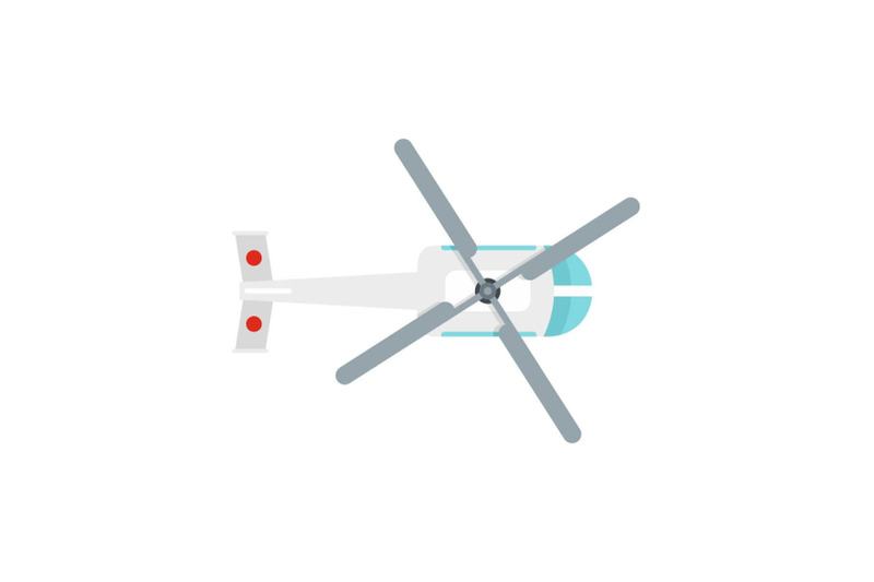 top-view-helicopter-icon-flat-style