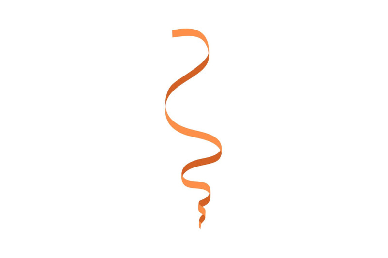 orange-serpentine-icon-flat-style