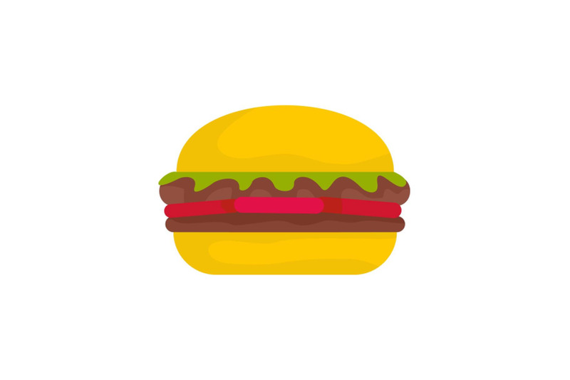 fresh-burger-icon-flat-style