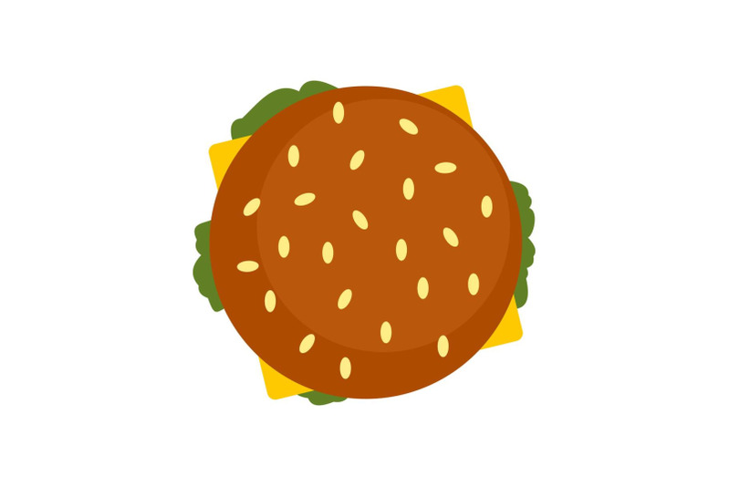 top-view-hamburger-icon-flat-style