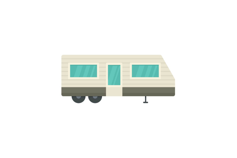 trailer-house-icon-flat-style