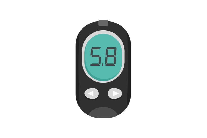 blood-glucose-meter-icon-flat-style
