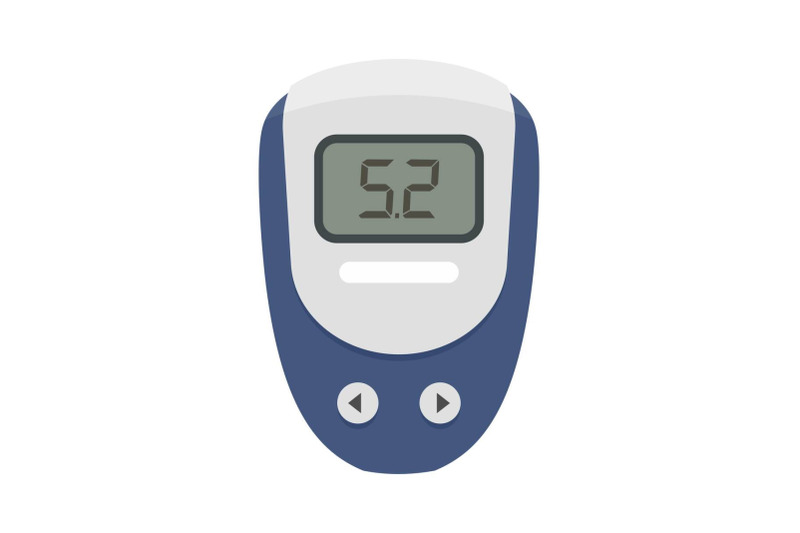 electronic-glucometer-icon-flat-style