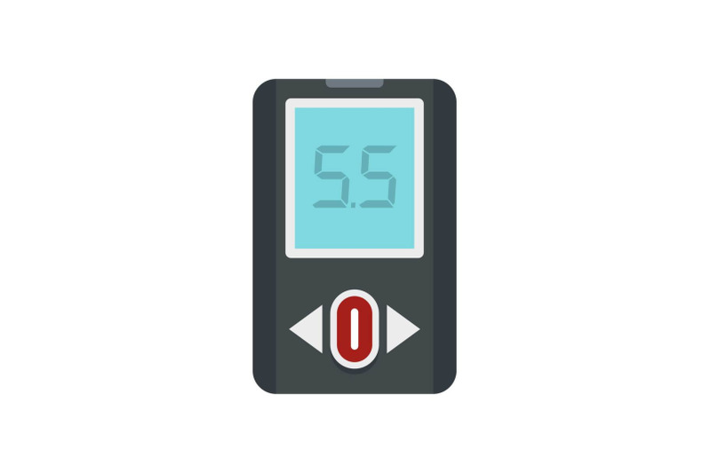 blood-glucometer-icon-flat-style
