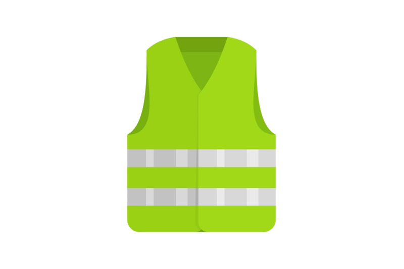 driver-reflective-vest-icon-flat-style