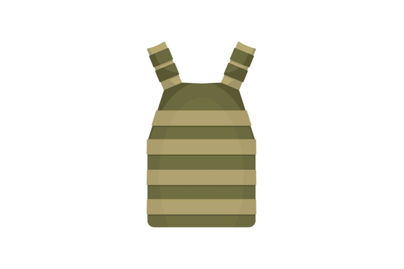 army-vest-icon-flat-style
