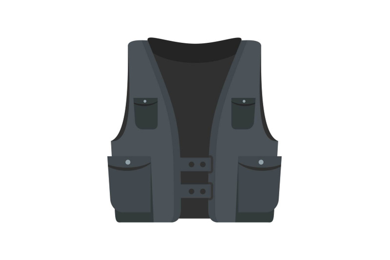 pocket-vest-icon-flat-style