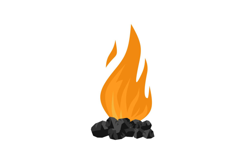 coal-fire-icon-flat-style