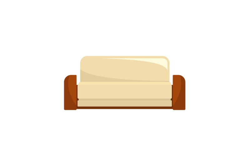 english-sofa-icon-flat-style