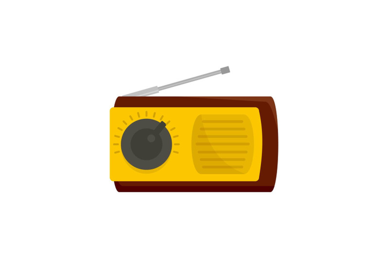 manual-radio-receiver-icon-flat-style