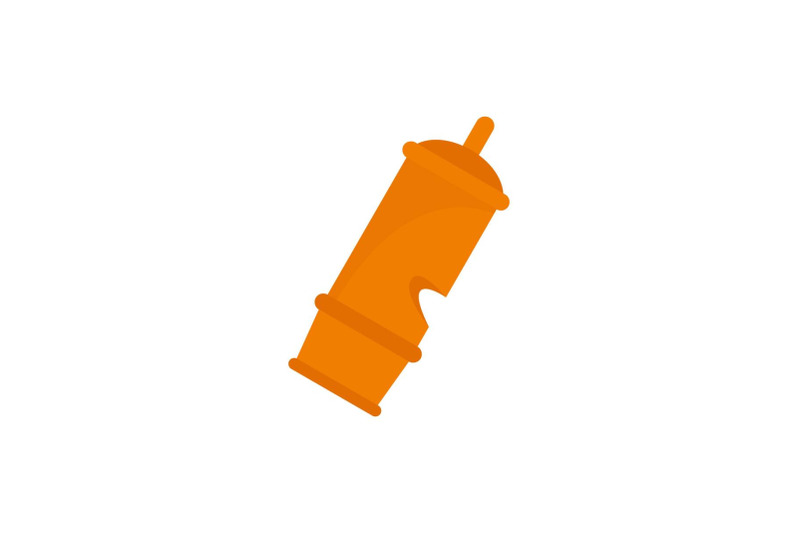 retro-whistle-icon-flat-style