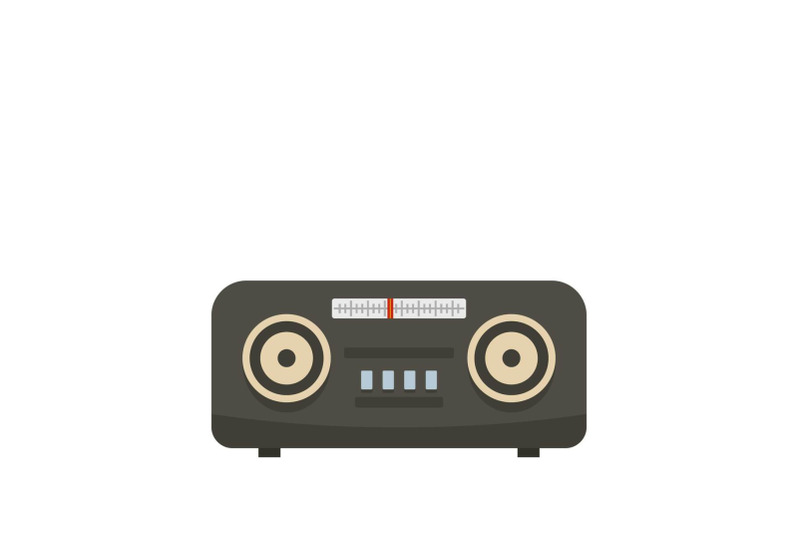 vintage-fm-radio-icon-flat-style