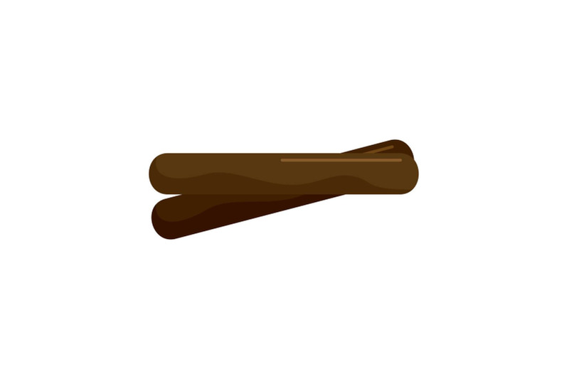 two-cinnamon-icon-flat-style