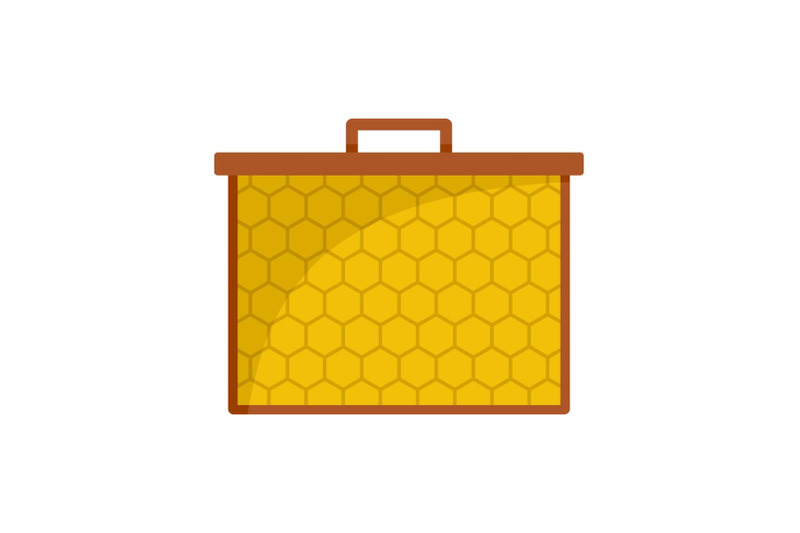 hexagonal-honey-icon-flat-style
