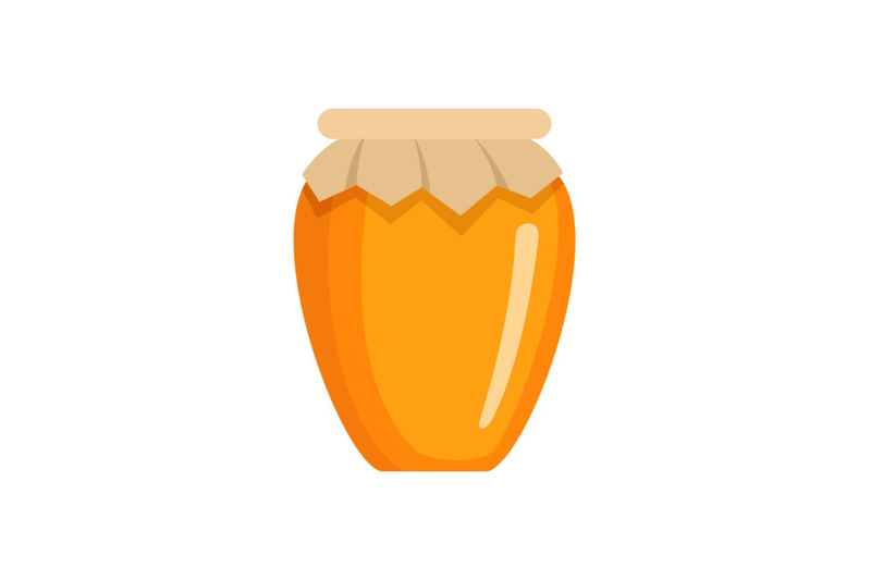 honey-jar-icon-flat-style