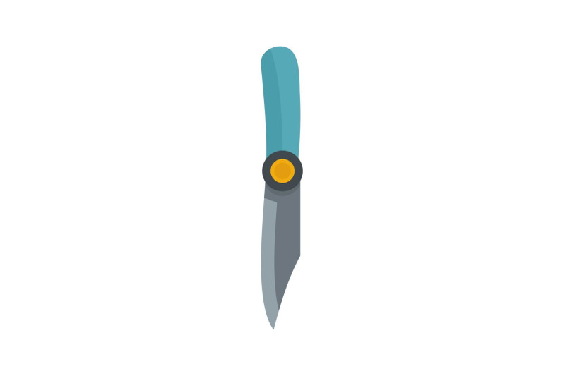 hiking-knife-icon-flat-style