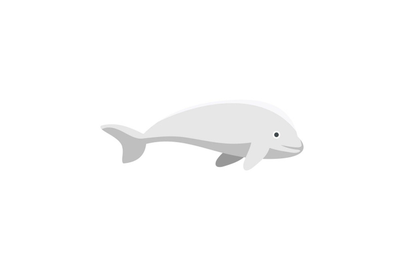 beluga-whale-icon-flat-style