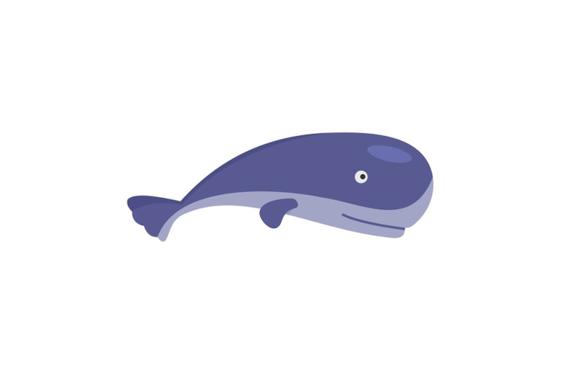 ocean-whale-icon-flat-style