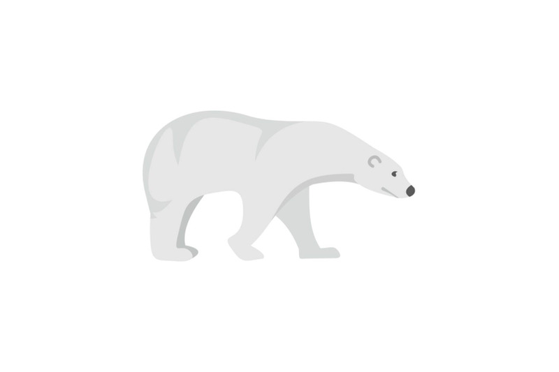 polar-bear-icon-flat-style