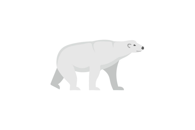 arctic-bear-icon-flat-style