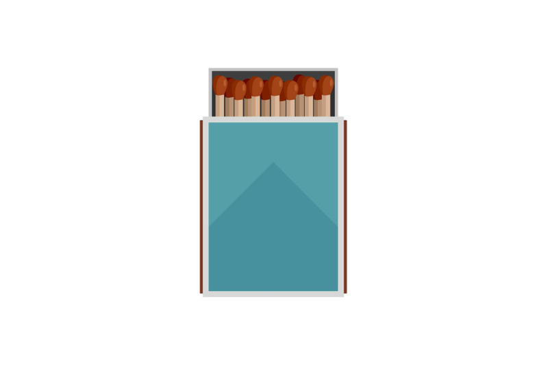 open-matches-box-icon-flat-style