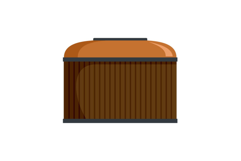 cognac-wood-barrel-icon-flat-style
