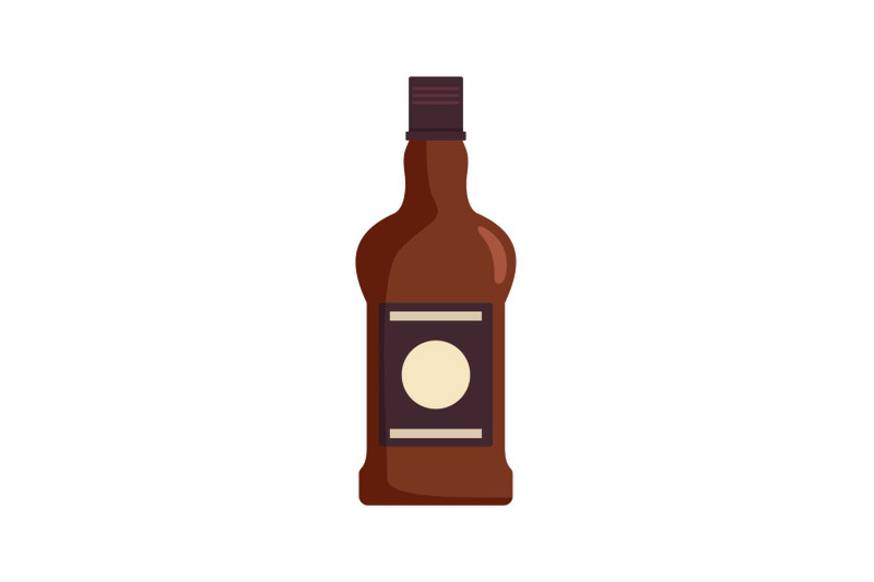 bottle-of-cognac-icon-flat-style