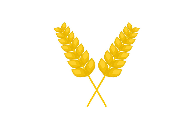 pair-of-wheat-icon-flat-style
