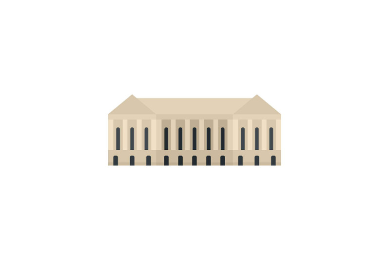parliament-building-icon-flat-style