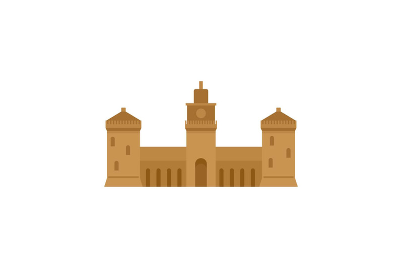 old-castle-icon-flat-style