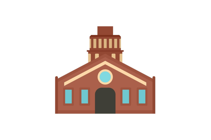 old-retro-house-icon-flat-style