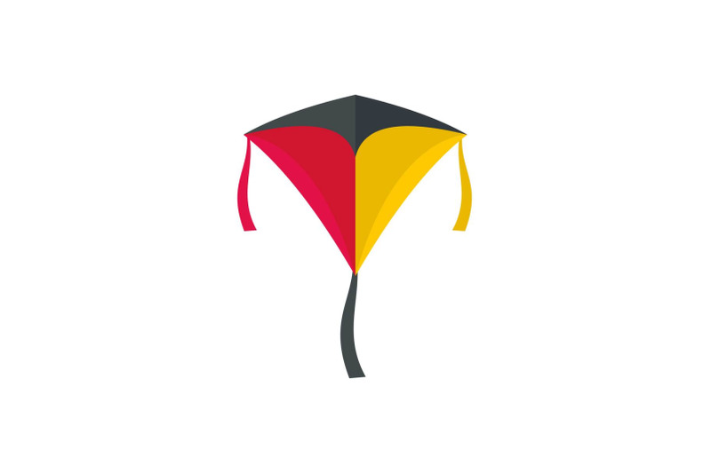 children-kite-icon-flat-style