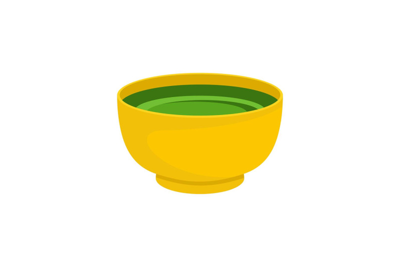 spinach-soup-icon-flat-style