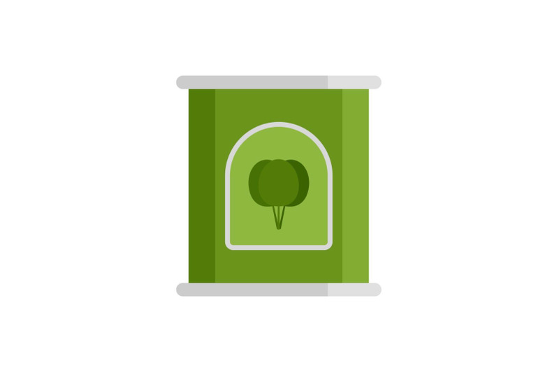 spinach-tin-icon-flat-style