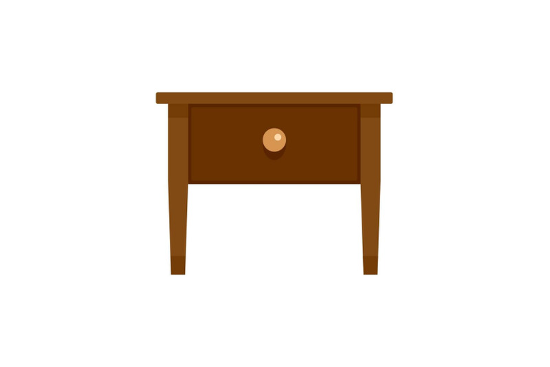 wood-nightstand-icon-flat-style