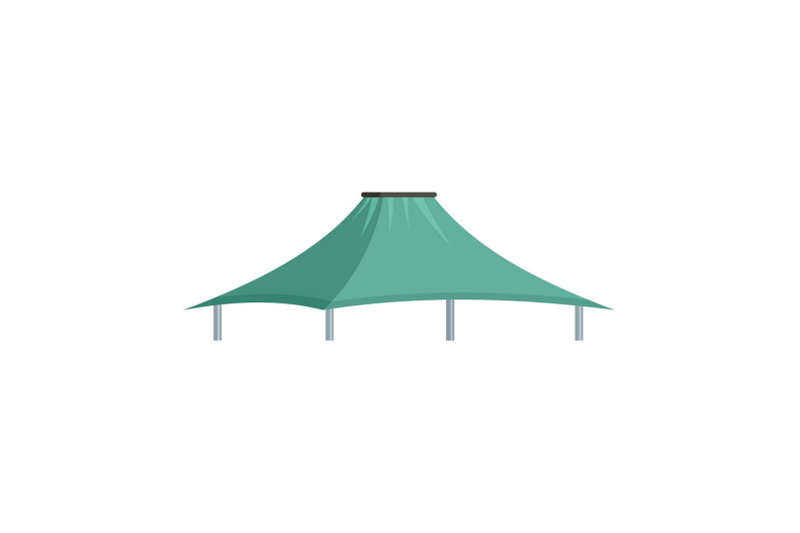 mint-tent-icon-flat-style