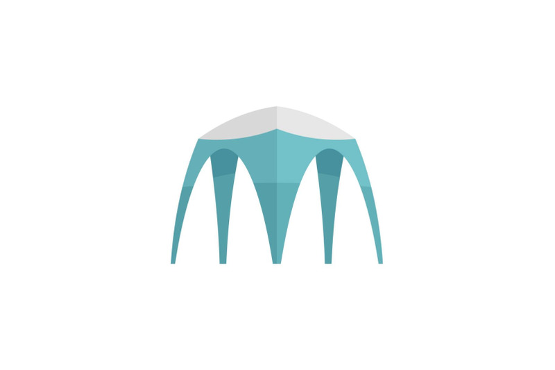 hight-tent-icon-flat-style